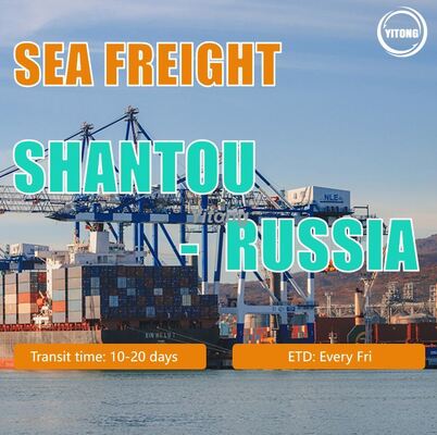 Professional Sea Freight Forwarder Fast Shipping From Shantou To Russia